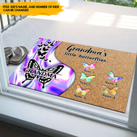 Thumbnail for Grandma's Little Butterflies - Personalized Hologram Doormat, Mother's Day