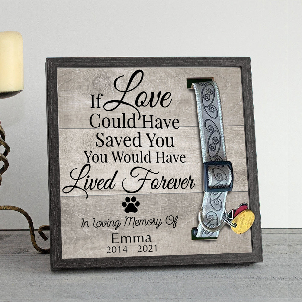 In loving memory of your pet - Pet Collar Holder