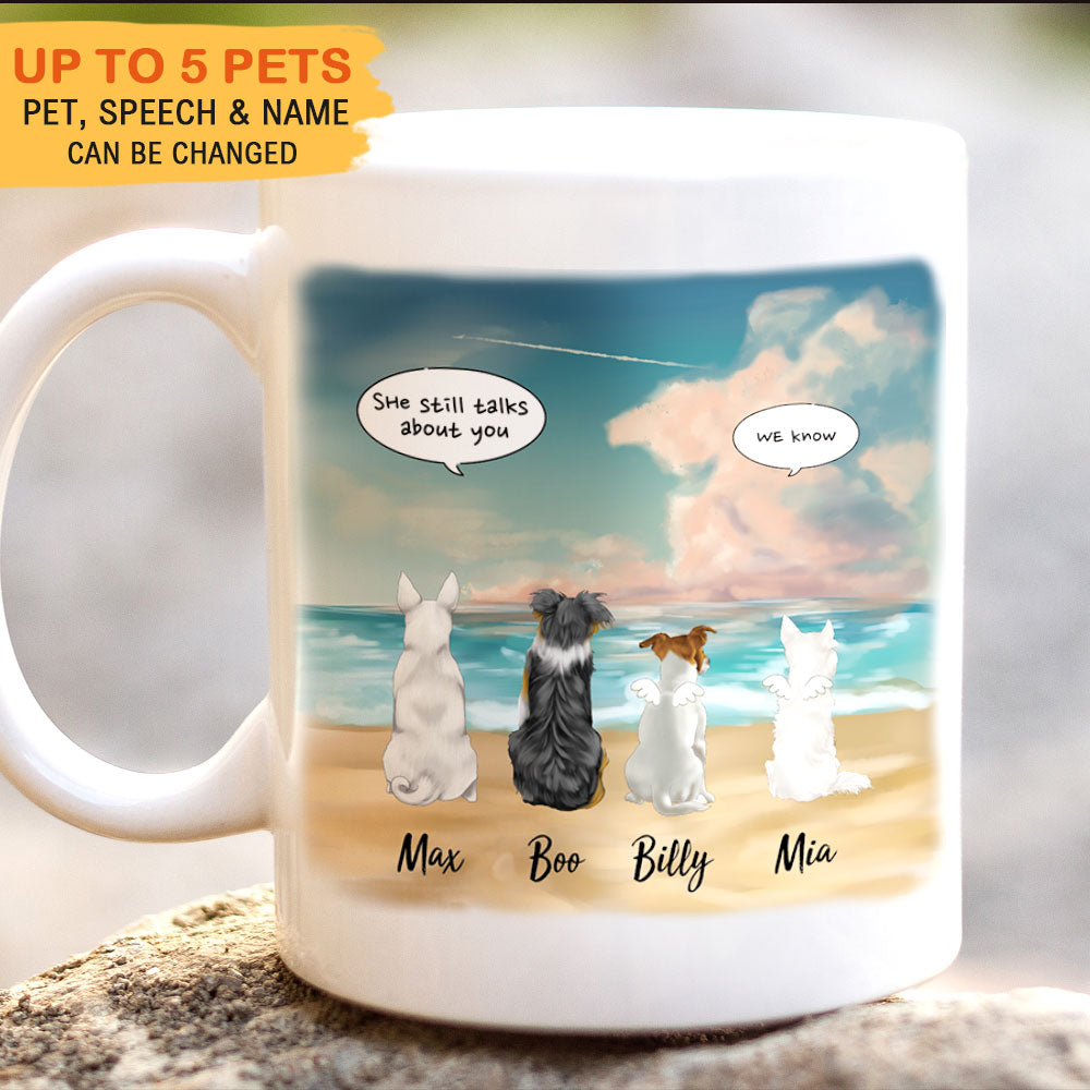 Rosy clouds- Dog Cat - Personalized Mug For Dog&Cat Lovers - Jonxifon