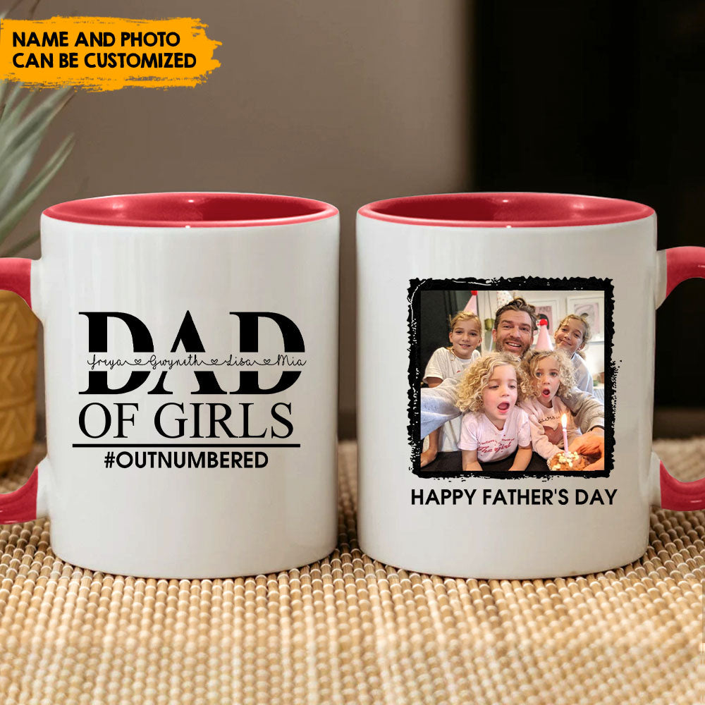 Dad of girls - Personalized Mug