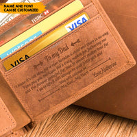 Thumbnail for Not easy for a man to raise a child -  Leather Men Wallet Wallet