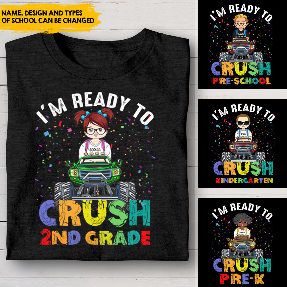 Ready To Crush Back To School Kid Tshirt, DIY Back To School Gift