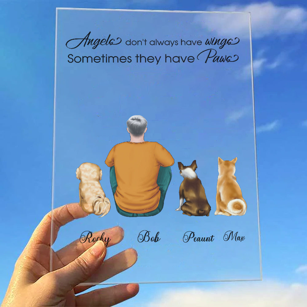 Owner and Pet, Loss Sympathy - Personalized Acrylic plaque