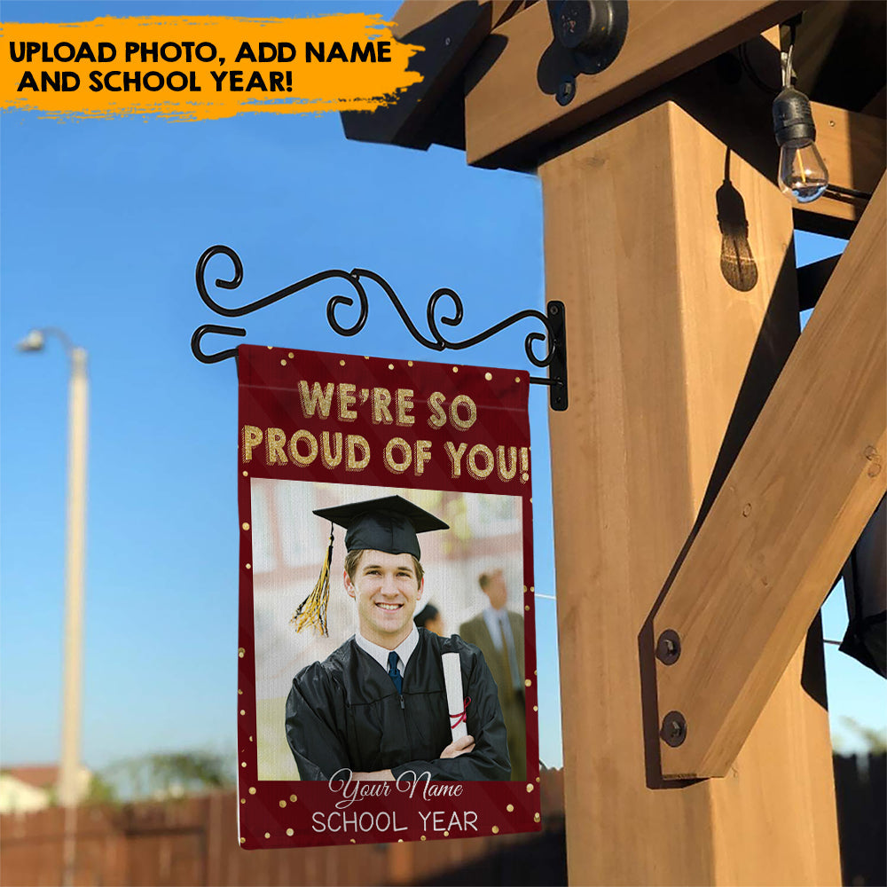 Congrats Grad, Graduation Gift - Personalized Garden Flag