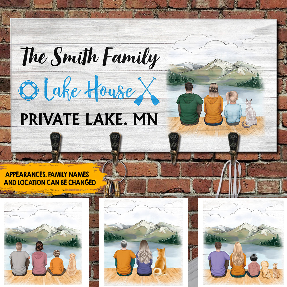 Lake House Personalized Key Hanger, Key Holder