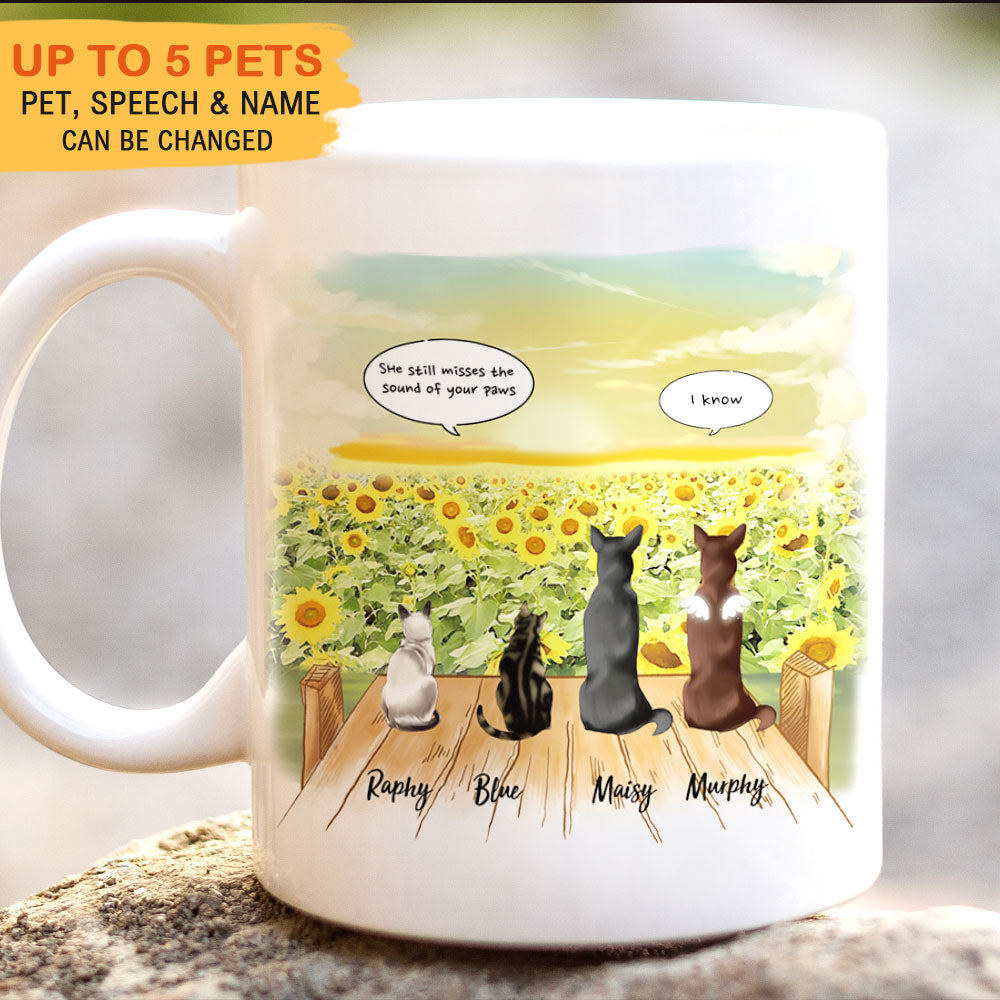 Sunflower- Dog Cat - Personalized Mug For Dog&Cat Lovers - Jonxifon