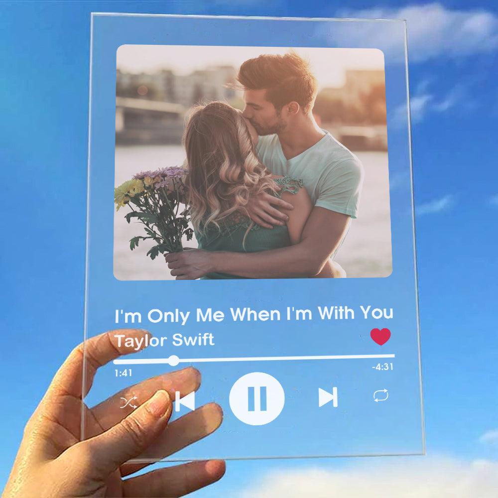 Couple Personalised Song Playlist - Acrylic Plaque