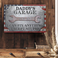 Thumbnail for Dad Can Fix Anything - Personalized Metal sign, Custom Vintage Bar Sign