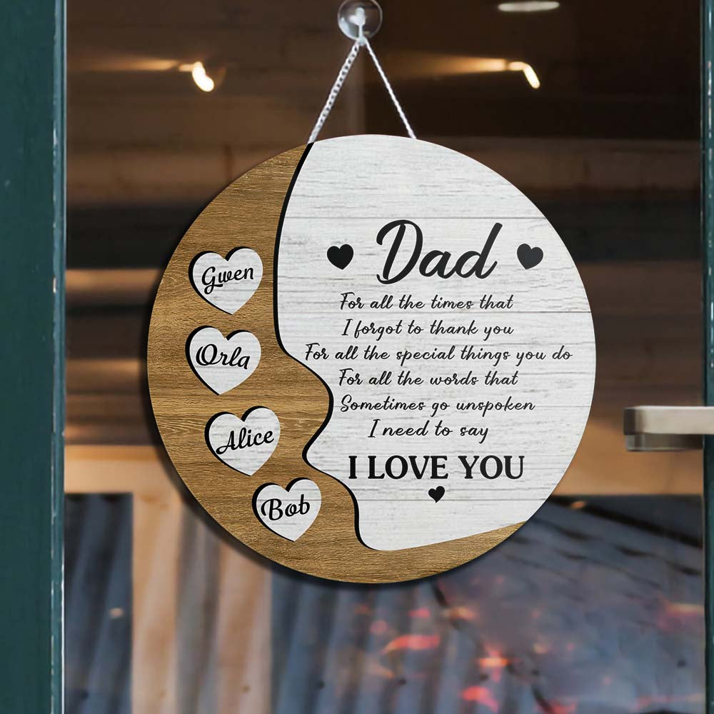 For all the times - Personalized Wood Sign