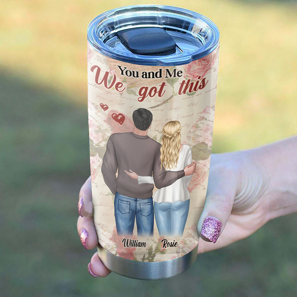 Personalized The Day I Met You Love Letter Couple Tumbler, Valentine's Day Gift DUNG-DIEP