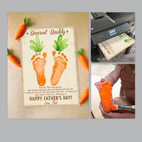 Thumbnail for Dearest Daddy Handprint Art Craft Photo Frame, Kids Footprint