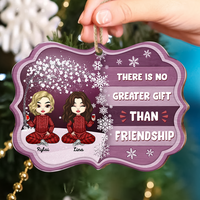 Thumbnail for Personalized There Is No Greater Gift Than Besties Friend Printed Wood Ornament, Christmas Gift For BFF CHI-YEN