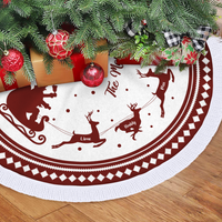 Thumbnail for Custom Reindeer With Name Family Christmas Tree Skirt, Christmas Gift YHN-THUY