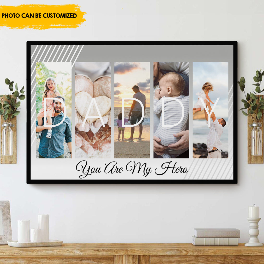 Dad you are my hero - Personalized Canvas