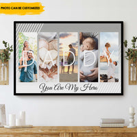 Thumbnail for Dad you are my hero - Personalized Canvas