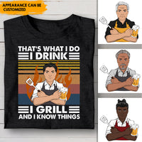 Thumbnail for That's What I Do I Drink I Grill Personalized T-shirt