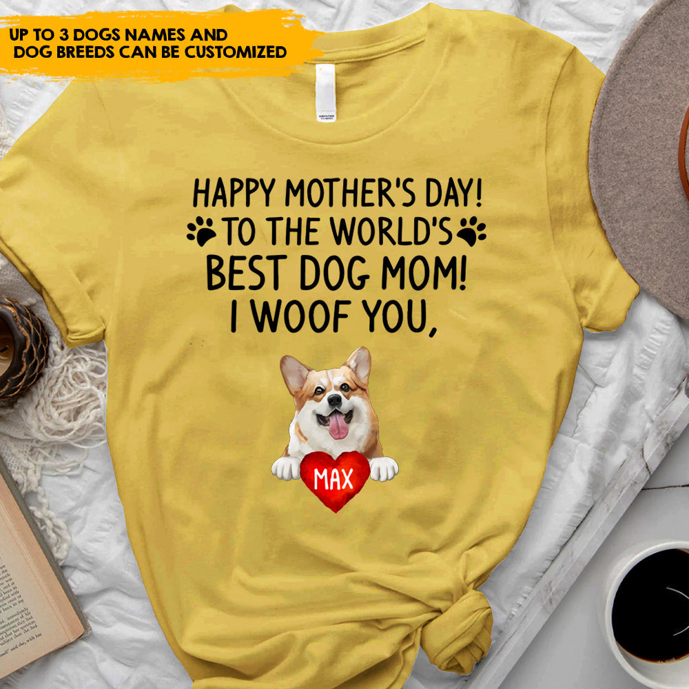 Happy Mother's Day Dog Mom, Custom Shirt For Dog Lovers - Personalized Gifts