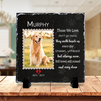 Thumbnail for Pet Memorial Stone with Photo - Square Slate Photo