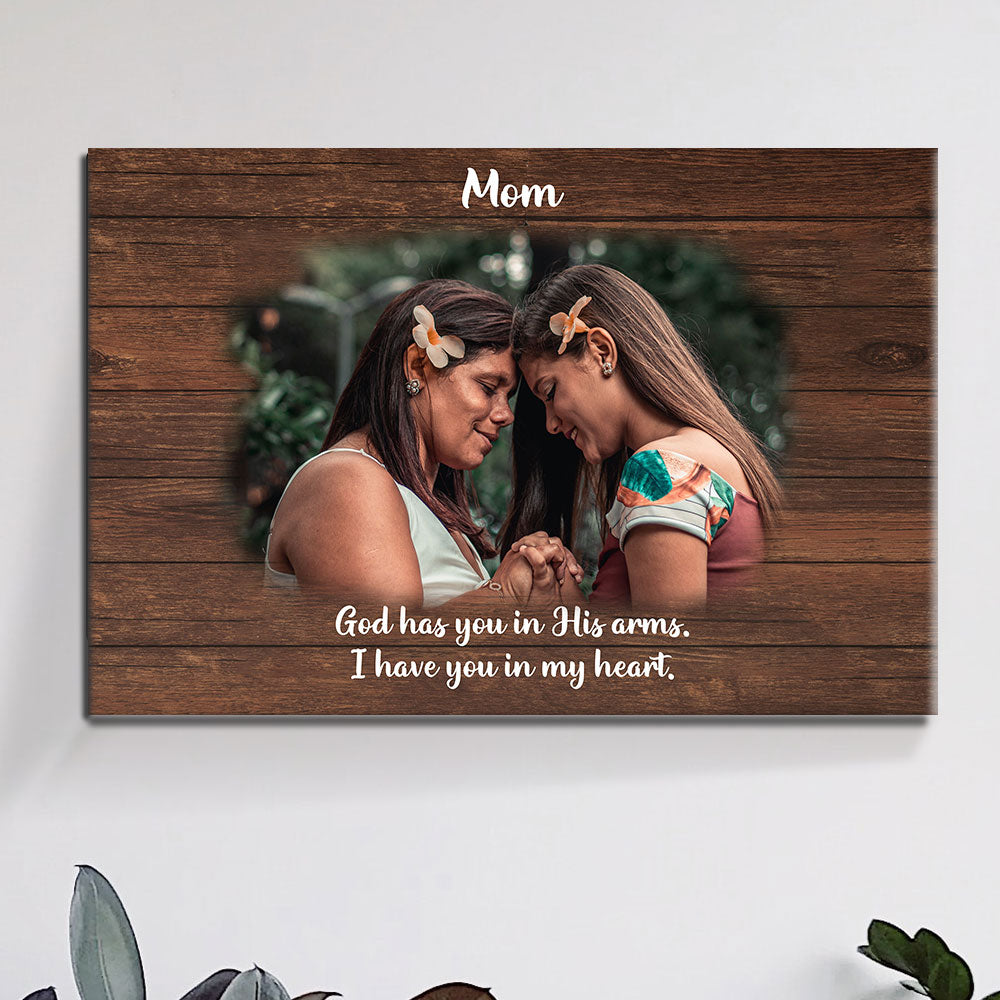 Memorial Mom You Left Me Beautiful Memories Premium Personalized Canvas Wall Art - Jonxifon