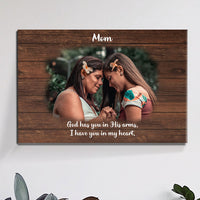 Thumbnail for Memorial Mom You Left Me Beautiful Memories Premium Personalized Canvas Wall Art - Jonxifon