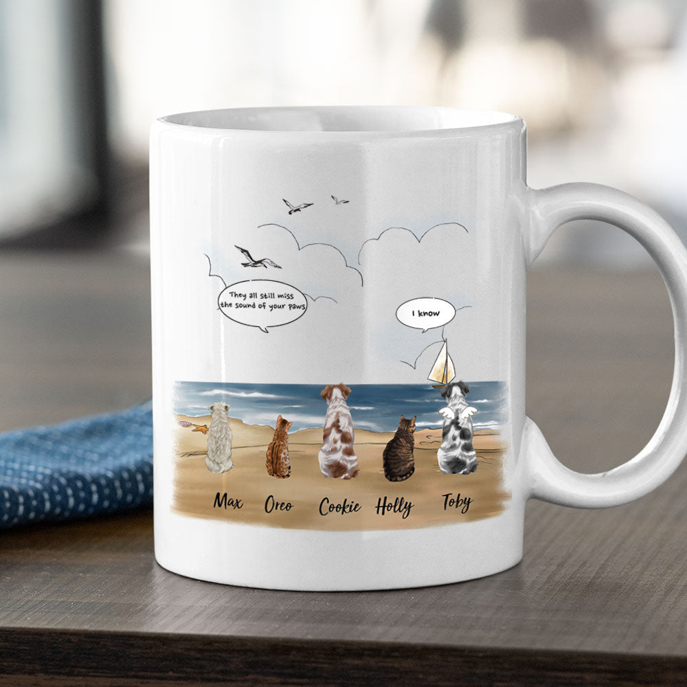 Beach- Dog Cat - Personalized Mug For Dog&Cat Lovers - Jonxifon