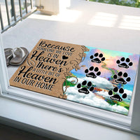 Thumbnail for A Little Bit Of Heaven - Personalized Doormat, Memorial Gift For Dog, Cat Lovers - Jonxifon