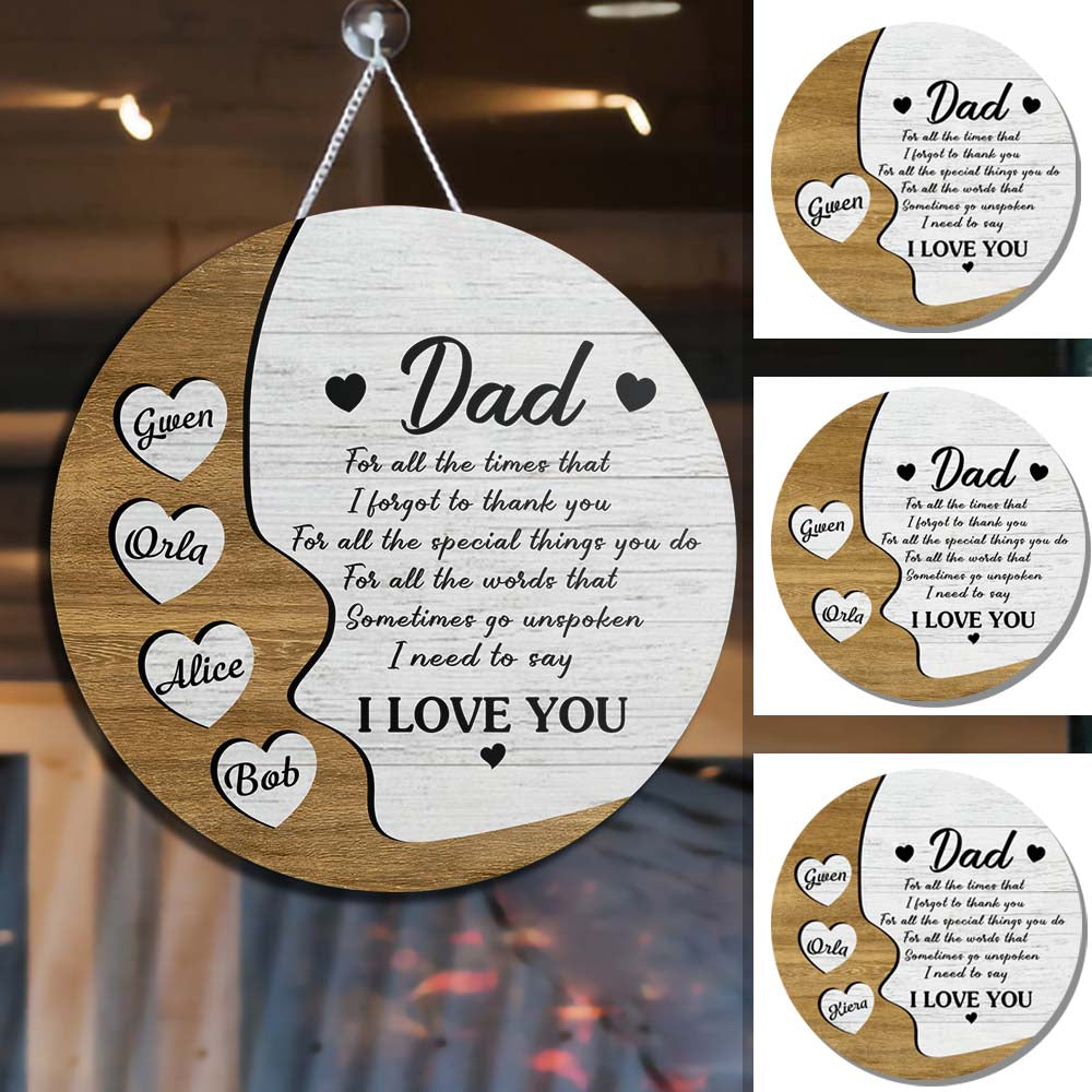 For all the times - Personalized Wood Sign