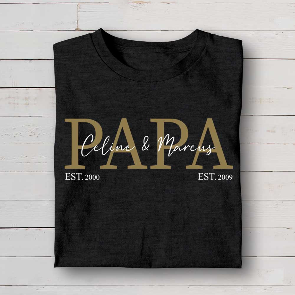 Papa - Personalized T-shirt