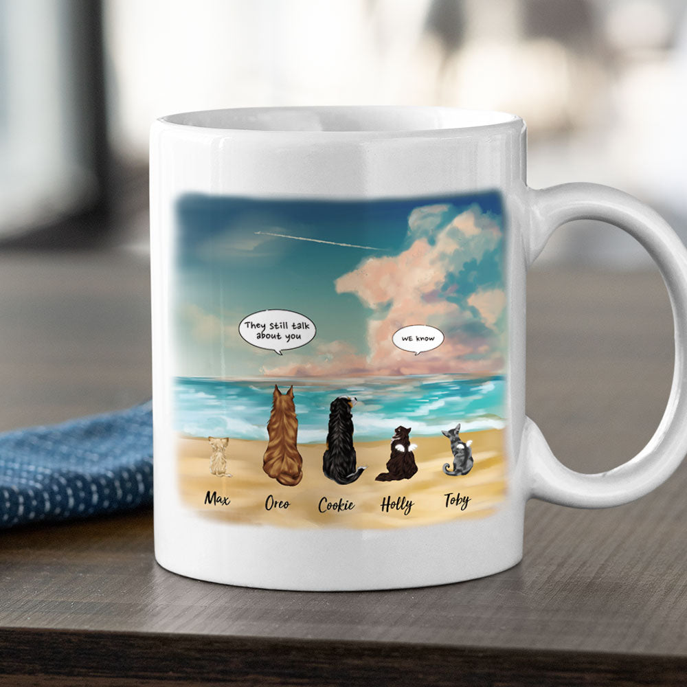 Rosy clouds- Dog Cat - Personalized Mug For Dog&Cat Lovers - Jonxifon