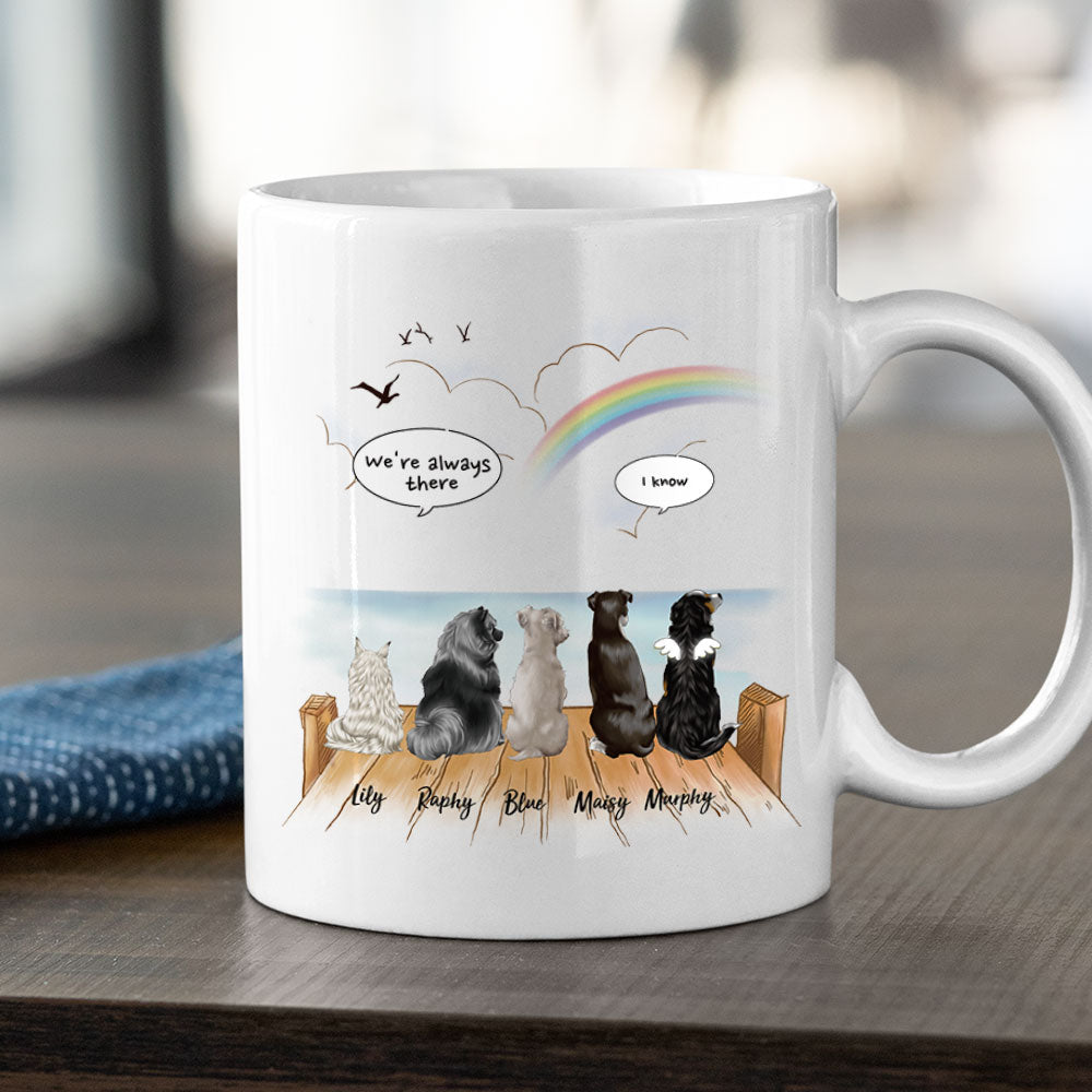 Wooden dock- Dog Cat - Personalized Mug For Dog&Cat Lovers - Jonxifon