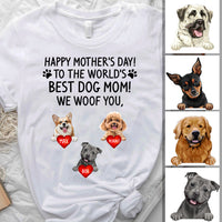 Thumbnail for Happy Mother's Day Dog Mom, Custom Shirt For Dog Lovers - Personalized Gifts