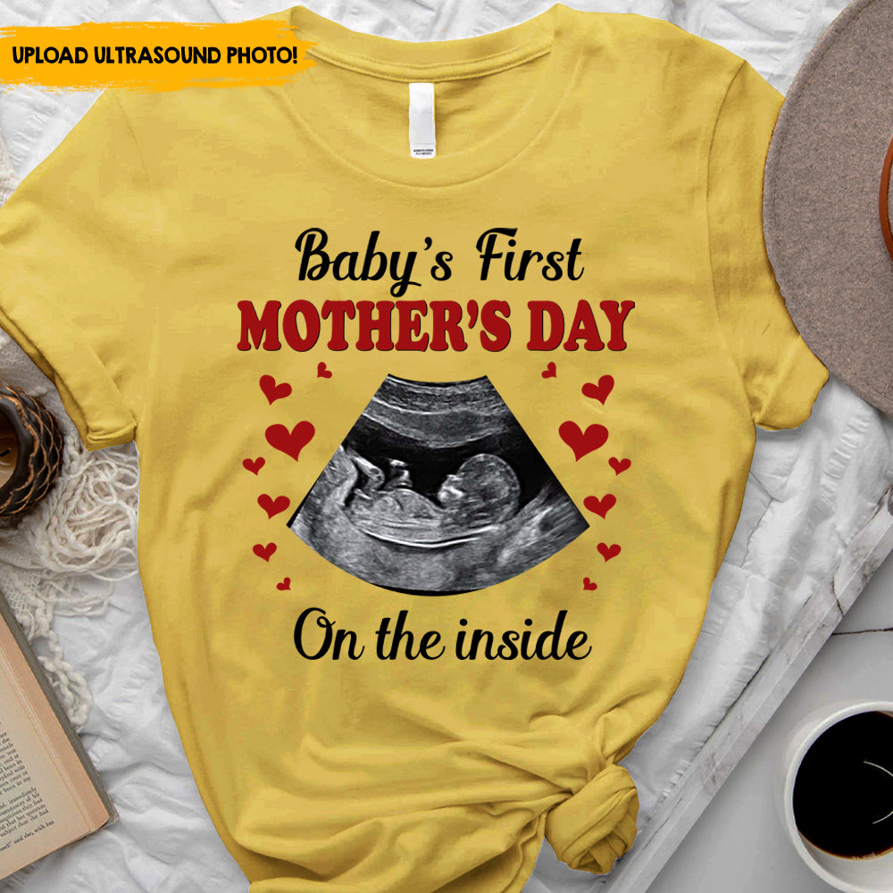 Baby's First Mother's Day - Personalized Ultrasound T-shirt, Mother's Day Gift