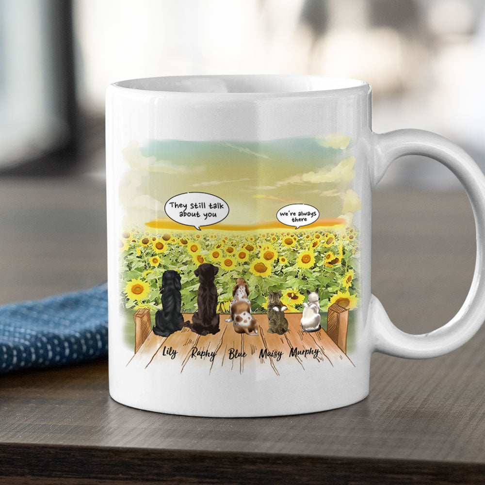 Sunflower- Dog Cat - Personalized Mug For Dog&Cat Lovers - Jonxifon