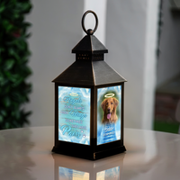 Thumbnail for Personalized Angels Sometimes Have Paws Dog Memorial Lantern, Sympathy Gift For Dog Lovers