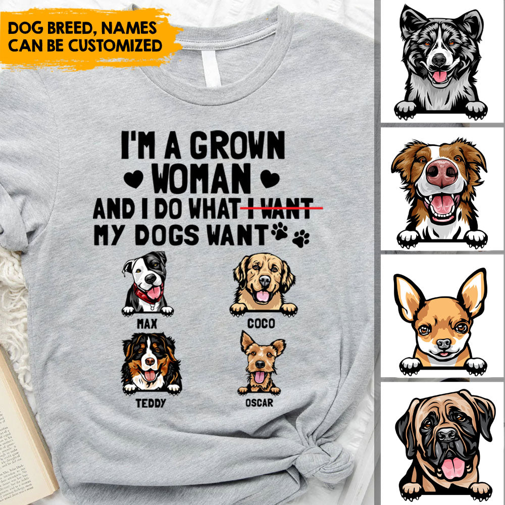 I do what my dog wants Personalized T-shirt