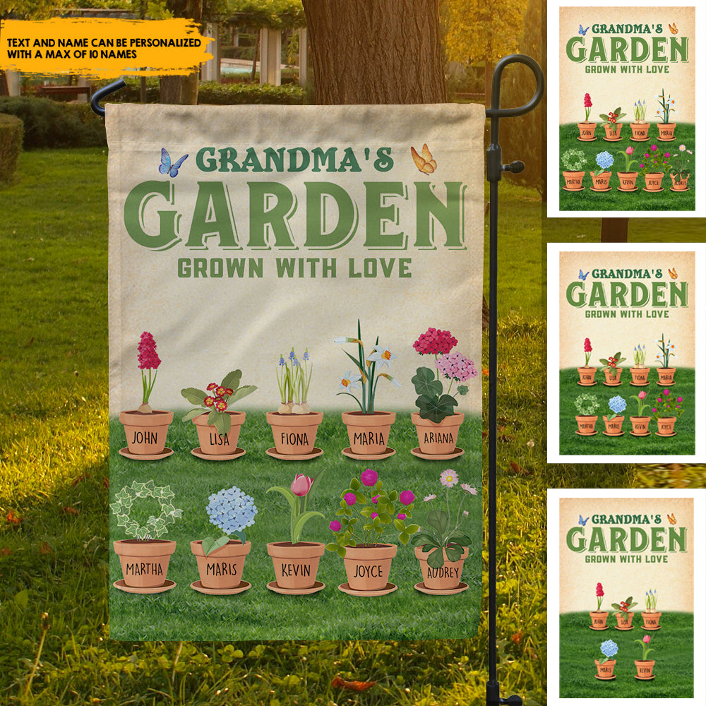 Grandma Garden of Love - Personalized Flag