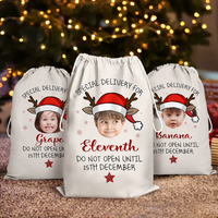 Thumbnail for Custom Christmas Reindeer Photo Christmas Bag, Christmas Gift YHN-YEN