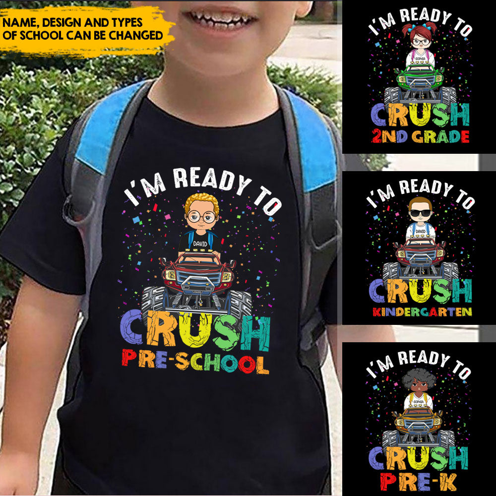 Ready To Crush Back To School Kid Tshirt, DIY Back To School Gift