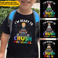 Thumbnail for Ready To Crush Back To School Kid Tshirt, DIY Back To School Gift