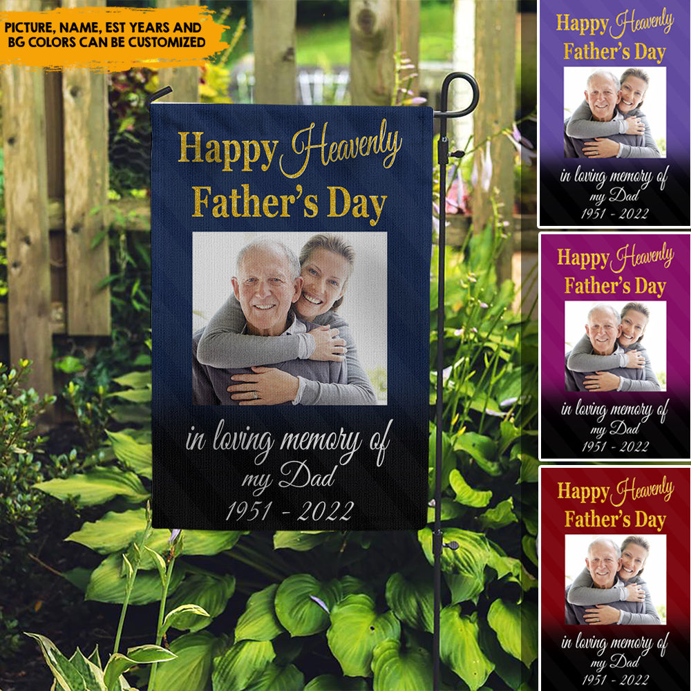 Father's Day Memorial Personalized Garden Flag