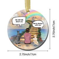 Thumbnail for Personalized I Still Talk About You Memorial Dog Loss Of Pet Ceramic Christmas Ornament CHI-YEN