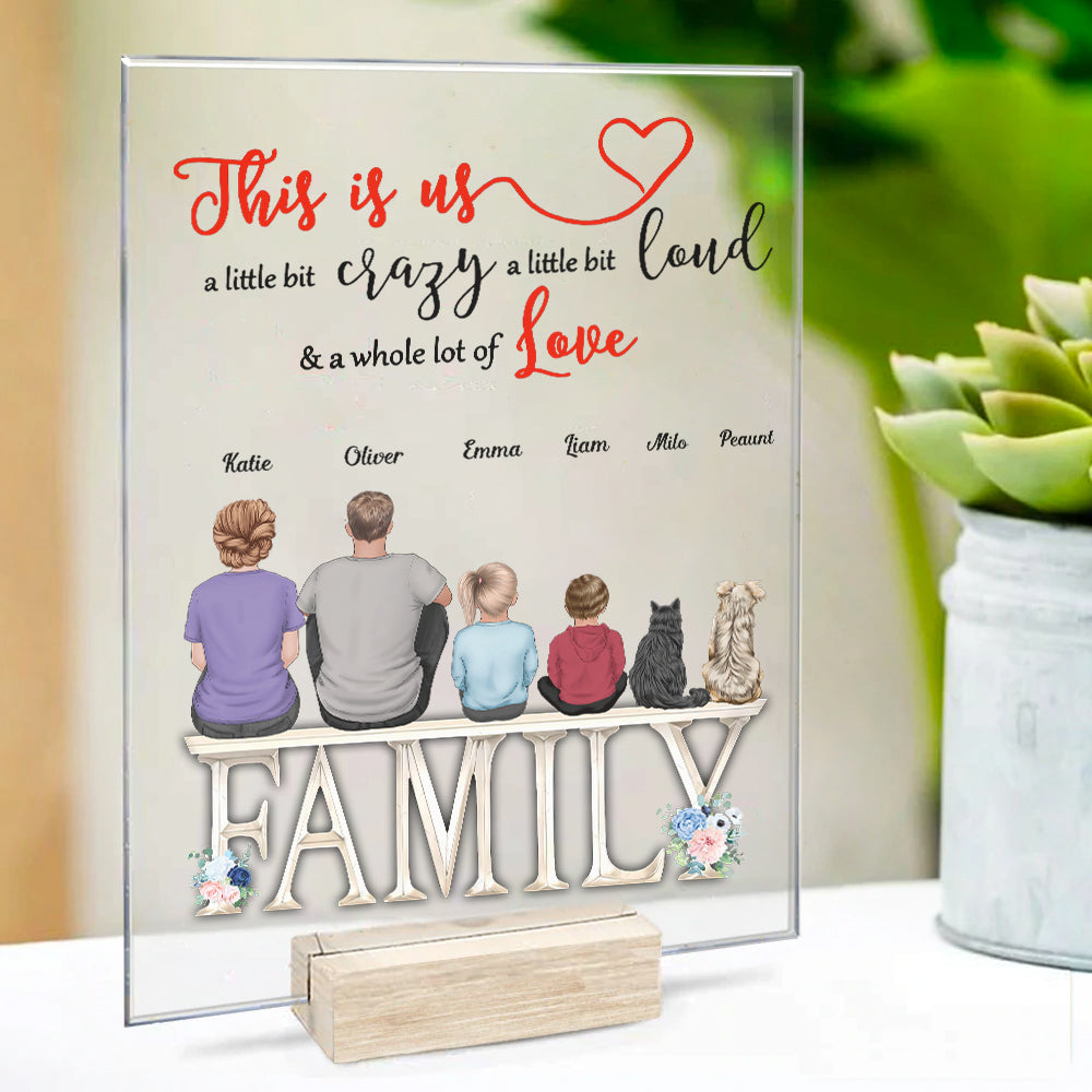 This Is Us A Little Bit Personalized Acrylic Plaque