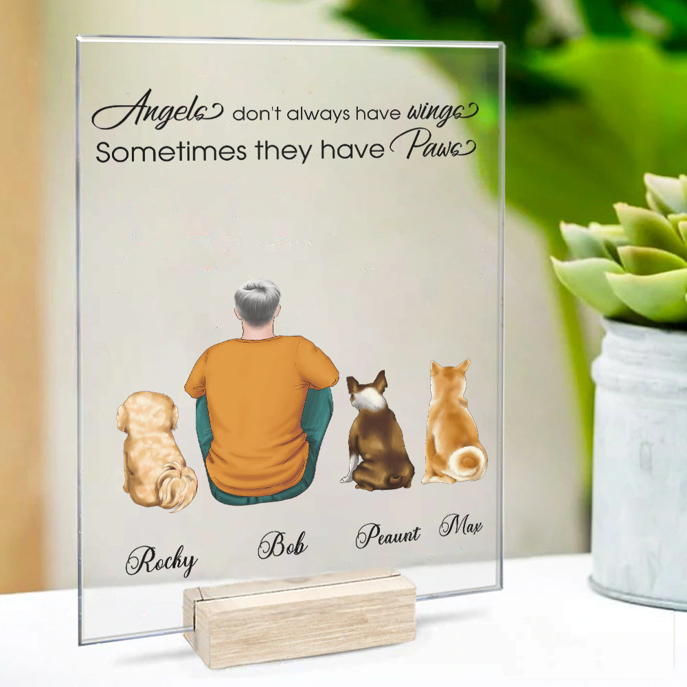 Owner and Pet, Loss Sympathy - Personalized Acrylic plaque