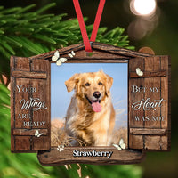 Thumbnail for Upload Photo Window Ornament Loss Of Pet Dog Cat Memorial Christmas Ornament CHI-YEN