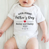 Thumbnail for Our first Father's day - Personalized Onesie