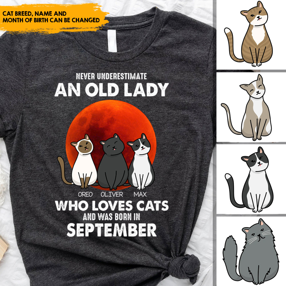 Never Underestimate An Old Lady - Customized Shirt