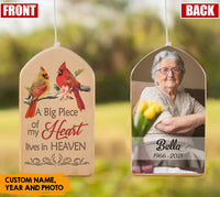 Thumbnail for A big piece of my HEART lives in HEAVEN - Personalized Wind Chimes