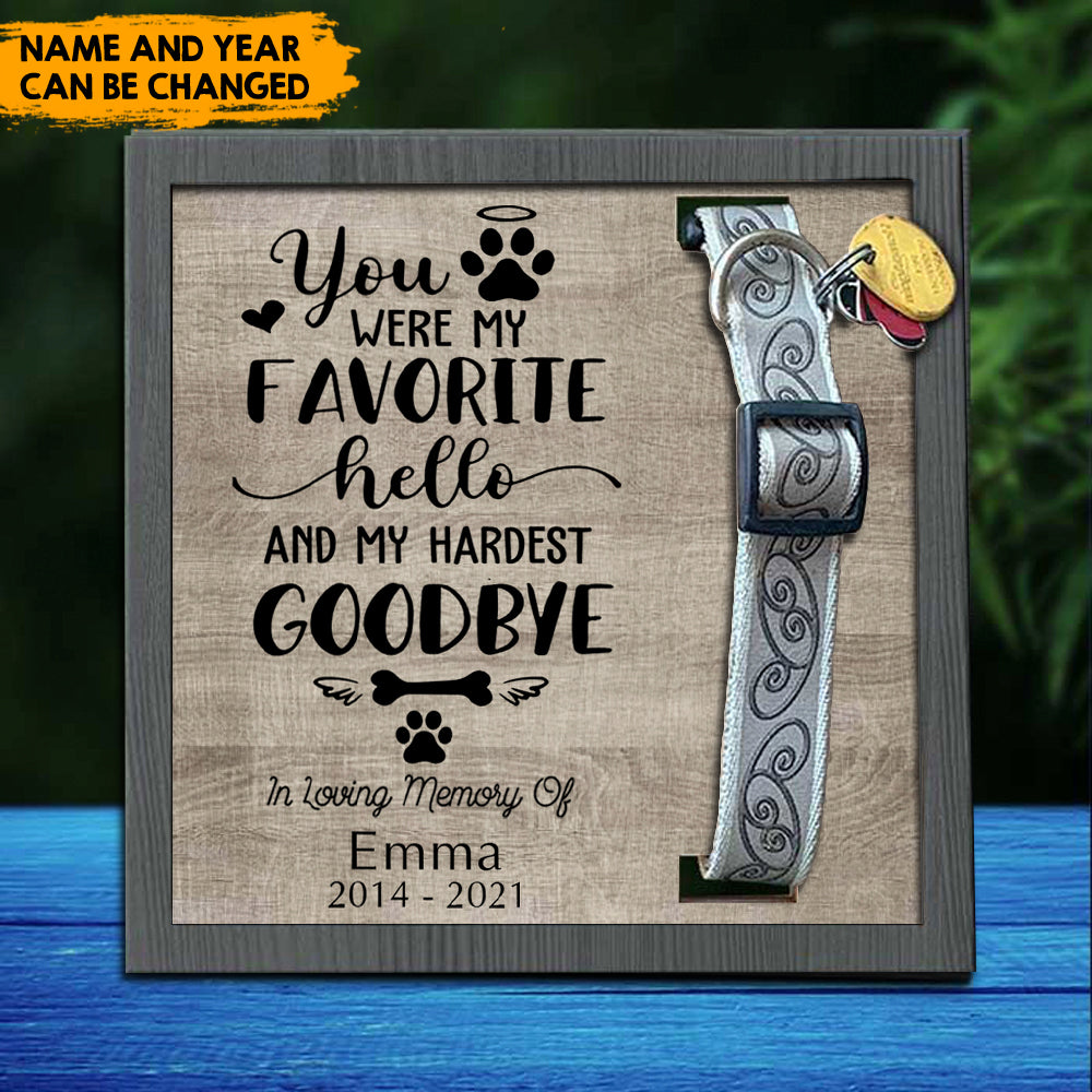 In loving memory of your pet - Pet Collar Holder