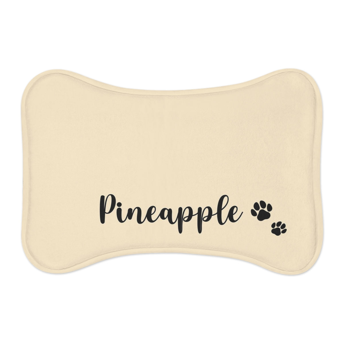 Custom Name Pet Feeding Mat, Bone Shape