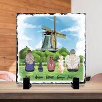 Thumbnail for Personalized Family Slate Photo - Statue of liberty & Eiffel Tower - Jonxifon